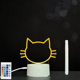 3D Acrylic Handwriting Message Board LED Light, Creative Note Lamp