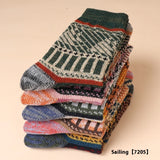 Retro Thick Line Stockings, Autumn and Winter Warm Tibetan Style
