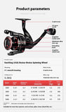 Lure Fishing Wheel, Telescopic All Metal Fishing Rod Spinning Reel