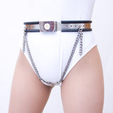 Female T Lock, Invisible Stainless Steel, Chastity Belt