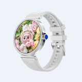Luxury Diamond Smartwatch HD Display – Stylish Fashion Watch for Women