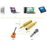 Adapter for Microphone, Female Hole to 6.35 Male Plug (Pack of 2)