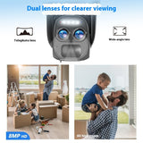 8x Zoom Solar Full Color Night Vision Surveillance Camera