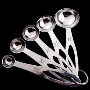 Stainless Steel 5-piece Measuring Spoon Set