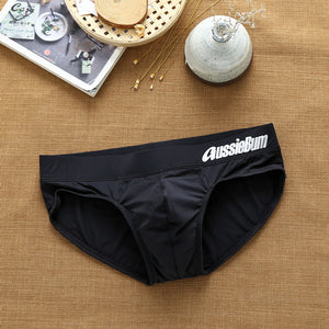 Men's Triangle Milk Silk, Low Waist, Elastic, Three-dimensional Comfortable Underwear (Pack of 2)