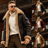 Winter Men's Military Fleece, Warm Male Fur Collar Coat, Army Tactical Jacket