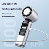 Turbos Chilled Ice Sensation Cold Fan, Super Mini Speed Fan, USB Powered Digital Display for Outdoor Camping Travel