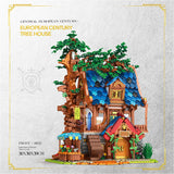 Street View, Medieval Tree House Building Model, Assembling Educational Toys