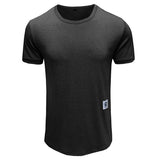 Men’s Solid Color Sports T-shirt – Loose Fit, Short Sleeve Casual Tee