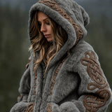 Women's Warm Hooded Zip-up Cardigan Sweater