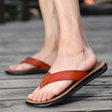 Casual Outdoor Breathable Slippers, Cross-border Plus Size Soft Bottom Flip-flops, Beach Shoes