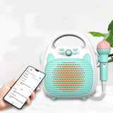 Bluetooth Kids' Karaoke Machine with Speaker and Microphones, Rechargeable Learning Toys