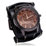Personality European and American Punk Leather Watch