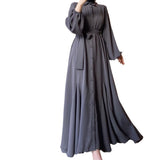 Solid Color Muslim Women's Clothing Dress