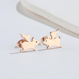 Cute Elf Animal Stud Earrings for Women – Trendy INS Style