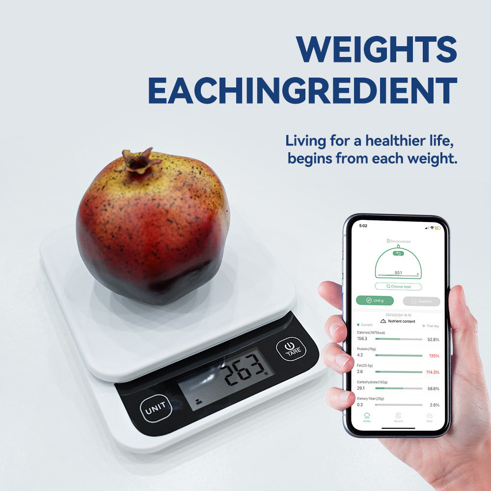 Smart Kitchen Device, Food Calories, Cook Bake Digital Scale with
