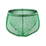 Men's Large Mesh Button Side Slit Boxers