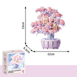 Cherry Blossom Season Assembled Building Block Model Ornaments