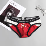 Men's Mesh Bullet Separation  Personality Briefs