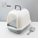 Fully Enclosed Cat Litter Box with Drawer – Odor Control & Splash-proof Design