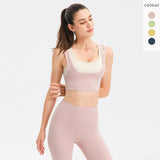 Sports Underwear Women's Beautiful Shockproof Gathered Back Vest