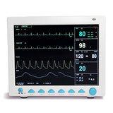 12.1 inches ICU CCU Vital Signs 6-parameter, ECG RESP NIBP SPO2 TEMP PR, Patient Monitor