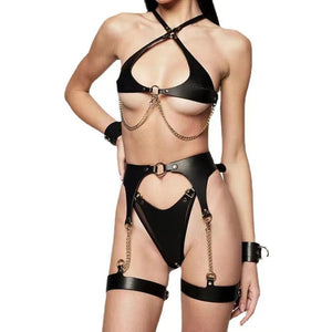 Personality Shapewear, Leather Underwear Suit