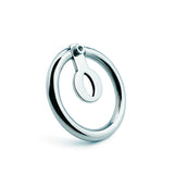 Stainless Steel Short Bottle Cap Chastity Lock for Men, Catheter Device