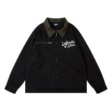 Embroidered Letters, Loose Jacket for Men