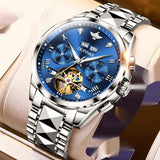 Luxury Men's Hollow Automatic Mechanical Waterproof Tide Watch