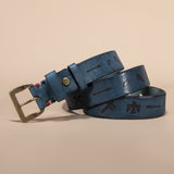 Men’s Vegetable-tanned Top-grain Leather Belt with Solid Brass Buckle