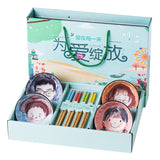 Cute Cartoon Tableware Gift Box Set, Kids' Dining Plate & Bowl Suite