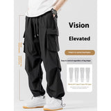 Loose Straight Cargo Wide-leg Pants for Men