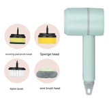Electric Cleaning Dishwashing Brush, Automatic Wireless USB Rechargeable Professional Kitchen Bathtub Tile Cleaning Device