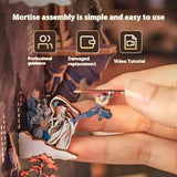 Handmade DIY Miniature 3D Cottage Model, Assembly Book Stand