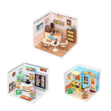 Robotime Rolife Super Creator Daily Plastic DIY Miniature House Cafe Energy Supply Store Building Block Sets