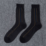 Pansy Jacquard Weave Thin Socks with Loose Cuff