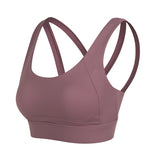 Crossover One-piece Shockproof Yoga Brassiere