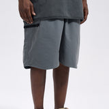 High Street Trendy Solid Color Simple All-match Men’s Shorts