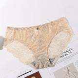 Transparent European and American Women's Fashion, Embroidered Panties (Pack of 2)