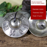 Percussion Instrument, Indian Tibetan Pure Copper Clip Bell, Handmade Finger Cymbals