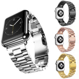 Suitable for Three-bead Stainless Steel Solid Metal Watch Strip (Watch not Included)