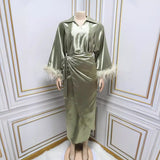 Muslim Feather Elite-look Dress
