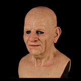 Old White Man Mask, Bald Latex Headgear, Halloveen Cosplay Funny Props