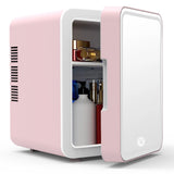 Mini Beauty Fridge with Mirror – Portable Skincare & Makeup Cooler for Daily Use