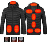 Heated Jacket Coat, USB Electric Cotton Pullover, Thermal Clothing Heating Vest, Men's Clothes for Winters