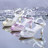 Women's Fashion, Ankle-strap Buckle Peep Toe, High Heels