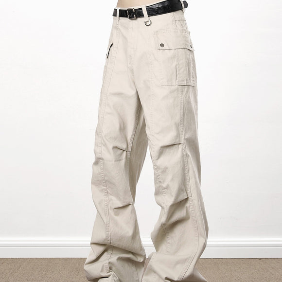 American High Street Washed Pants, Distressed Overalls