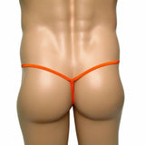 Men's Low Waist Bandage, Candy Solid Color Underwear