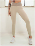 Contrasting Color Stitching Workout Clothes, Outdoor Running Yoga Fitness Set